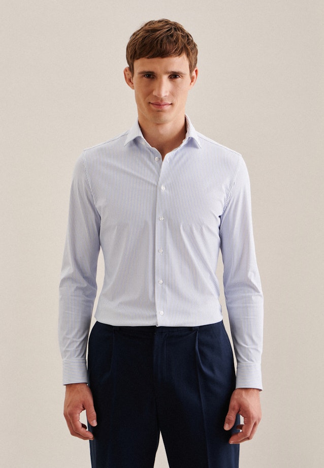 Performance shirt in Slim with Kent-Collar in Light Blue |  Seidensticker Onlineshop