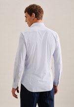 Slim Performance shirt Print in Light Blue |  Seidensticker Onlineshop