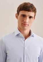 Slim Performance shirt Print in Light Blue |  Seidensticker Onlineshop