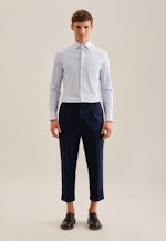 Slim Performance shirt Print in Light Blue |  Seidensticker Onlineshop