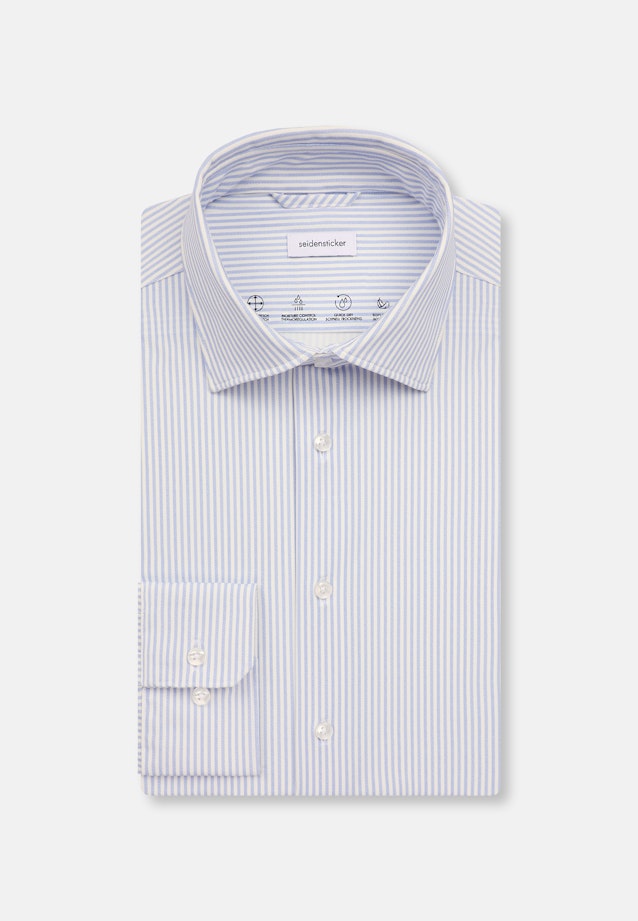Slim Performance shirt Print in Light Blue |  Seidensticker Onlineshop