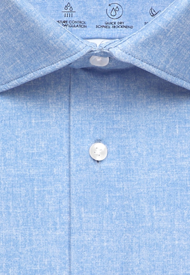 Slim Performance-Hemd Druck in Hellblau |  Seidensticker Onlineshop