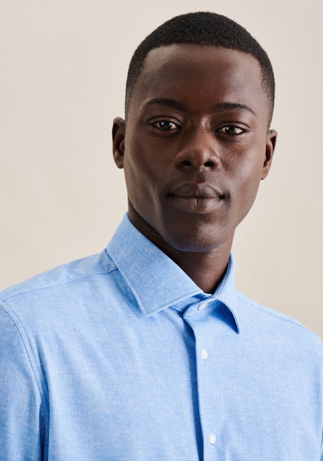 Performance shirt in Slim with Kent-Collar in Light Blue |  Seidensticker Onlineshop