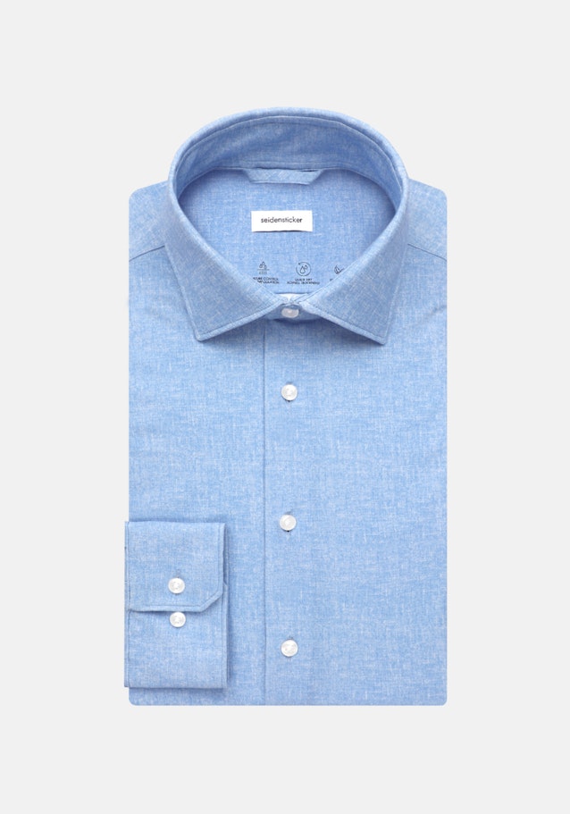 Slim Performance-Hemd Druck in Hellblau | Seidensticker Onlineshop