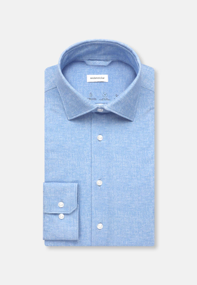 Slim Performance-Hemd Druck in Hellblau |  Seidensticker Onlineshop