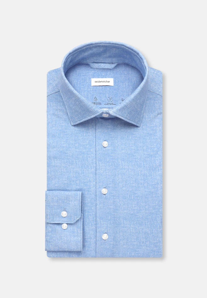 Slim Performance-Hemd Druck in Hellblau | Seidensticker Onlineshop