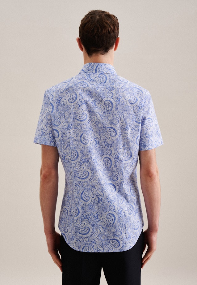Shaped Business Hemd Paisley in Hellblau |  Seidensticker Onlineshop
