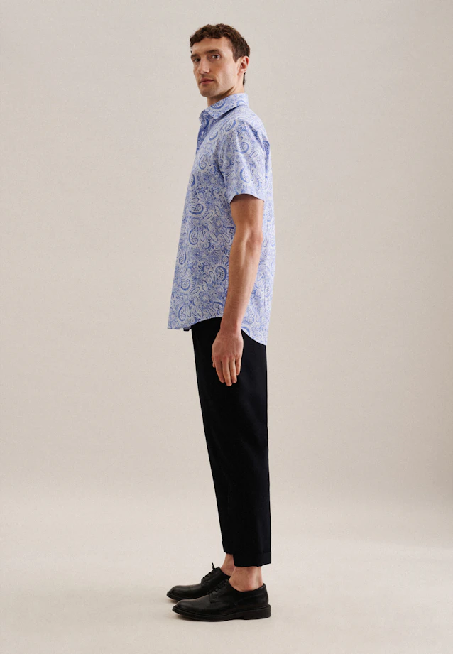 Shaped Chemise d'affaires Paisley in Bleu Clair |  Seidensticker Onlineshop