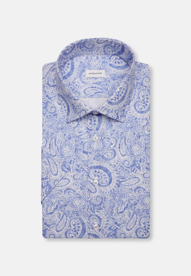 Shaped Business Hemd Paisley in Hellblau |  Seidensticker Onlineshop
