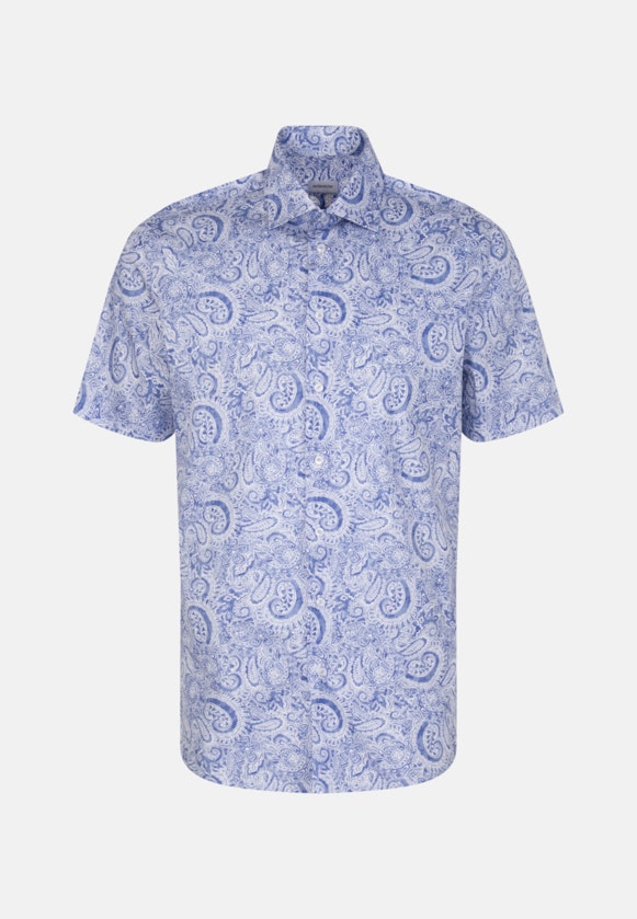 Shaped Business Hemd Paisley in Hellblau |  Seidensticker Onlineshop