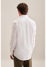 Non-iron Structure Business Shirt in Regular with Kent-Collar in White |  Seidensticker Onlineshop