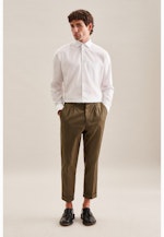 Non-iron Structure Business Shirt in Regular with Kent-Collar in White |  Seidensticker Onlineshop