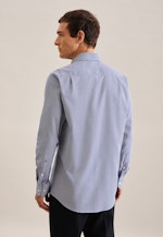 Regular Business shirt Check in Medium Blue |  Seidensticker Onlineshop