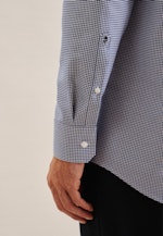 Regular Business shirt Check in Medium Blue |  Seidensticker Onlineshop