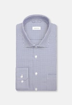 Regular Business shirt Check in Medium Blue |  Seidensticker Onlineshop