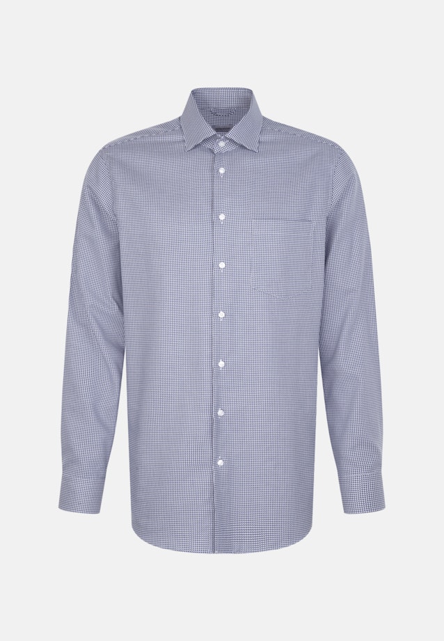 Non-iron Structure Business Shirt in Regular with Kent-Collar in Medium Blue |  Seidensticker Onlineshop