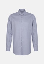 Regular Business shirt Check in Medium Blue |  Seidensticker Onlineshop