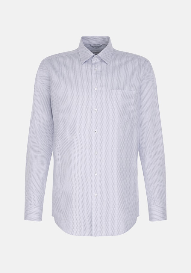 Twill Business Hemd in Regular mit Covered-Button-Down-Kragen in Hellblau |  Seidensticker Onlineshop
