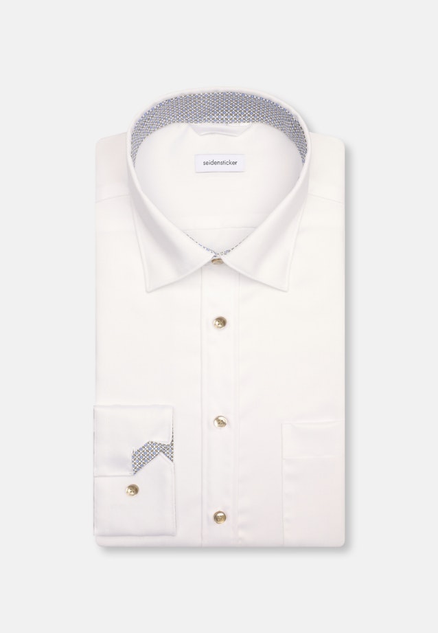 Regular Business Hemd Uni in Weiß |  Seidensticker Onlineshop