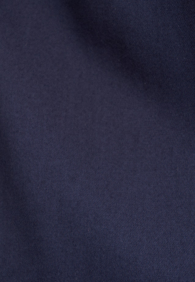 korte arm Satin Shirtblouse in Donkerblauw |  Seidensticker Onlineshop