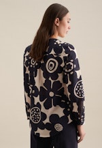 Long sleeve Voile Tunic in Dark Blue |  Seidensticker Onlineshop