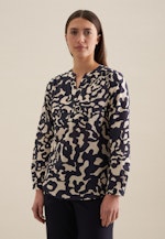 Long sleeve Voile Tunic in Dark Blue |  Seidensticker Onlineshop