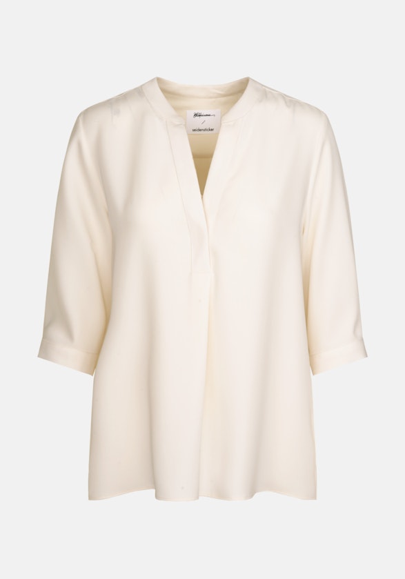 3/4-sleeve Crepe Tunic in Ecru |  Seidensticker Onlineshop