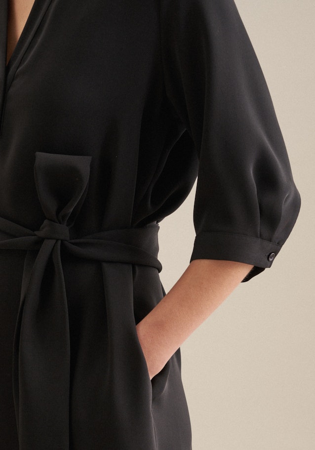 Robe Regular Manchon 3/4 in Noir |  Seidensticker Onlineshop