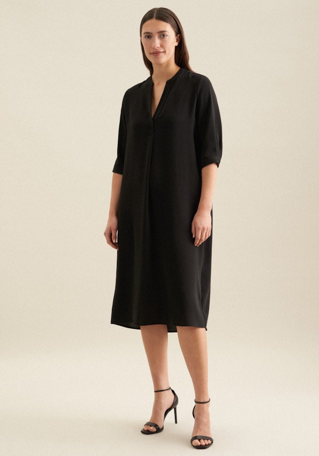 Kleid Uni in Schwarz | Seidensticker Onlineshop