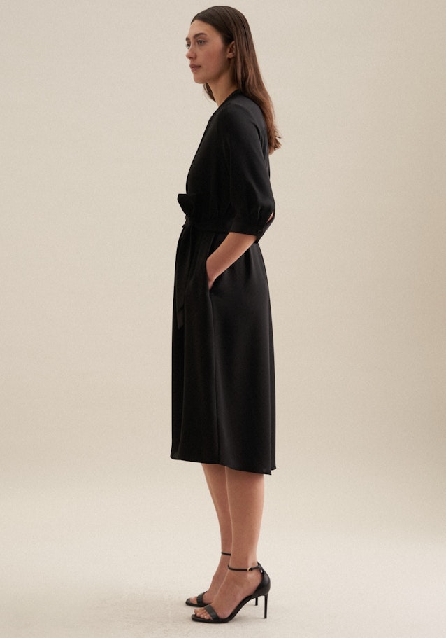 Kleid Uni in Schwarz | Seidensticker Onlineshop