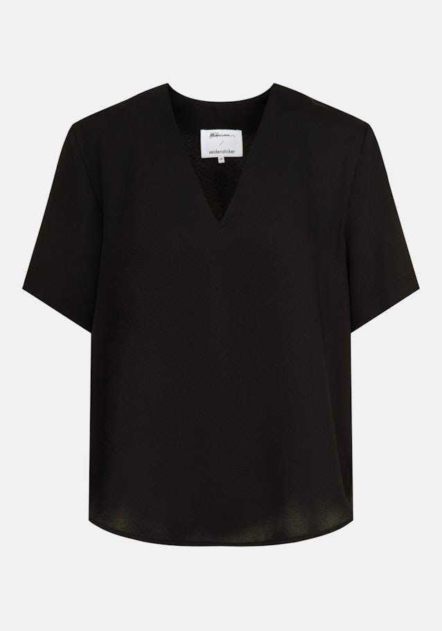 Shirtbluse Uni in Schwarz | Seidensticker Onlineshop