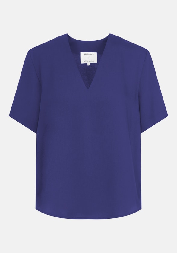Shirtbluse Uni in Mittelblau | Seidensticker Onlineshop