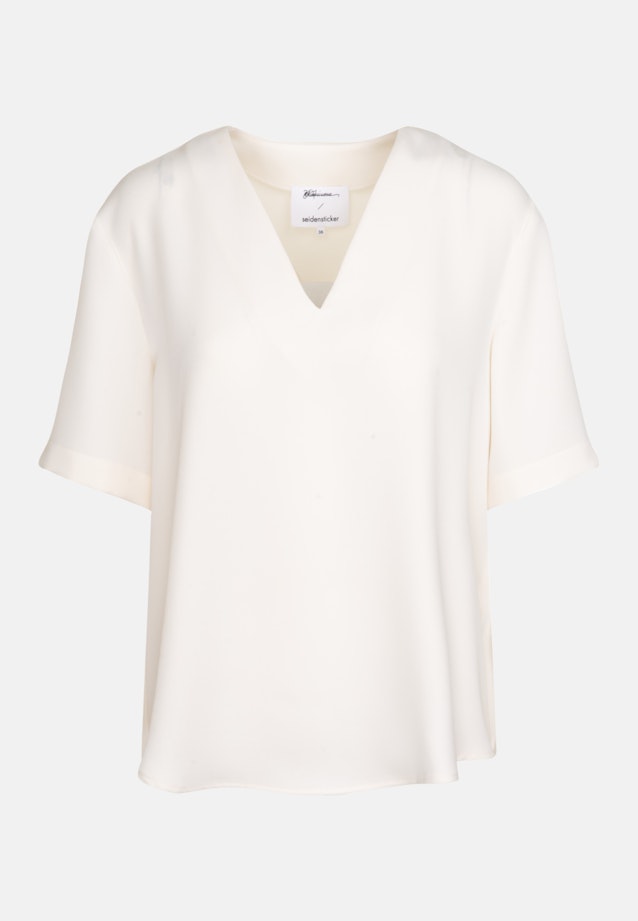 V-Neck Shirt Blouse in Ecru |  Seidensticker Onlineshop