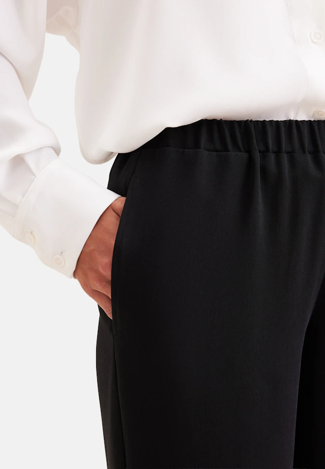 Regular Pantalons Uni in Noir |  Seidensticker Onlineshop