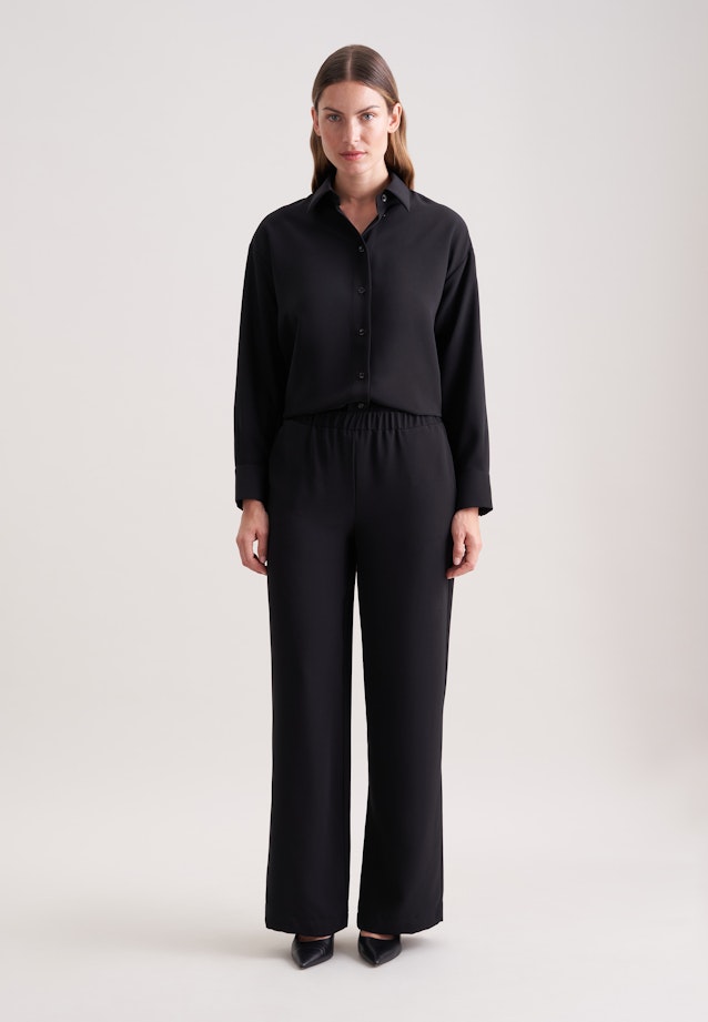 Marlenehose mit Gummibund in Black |  Seidensticker Onlineshop