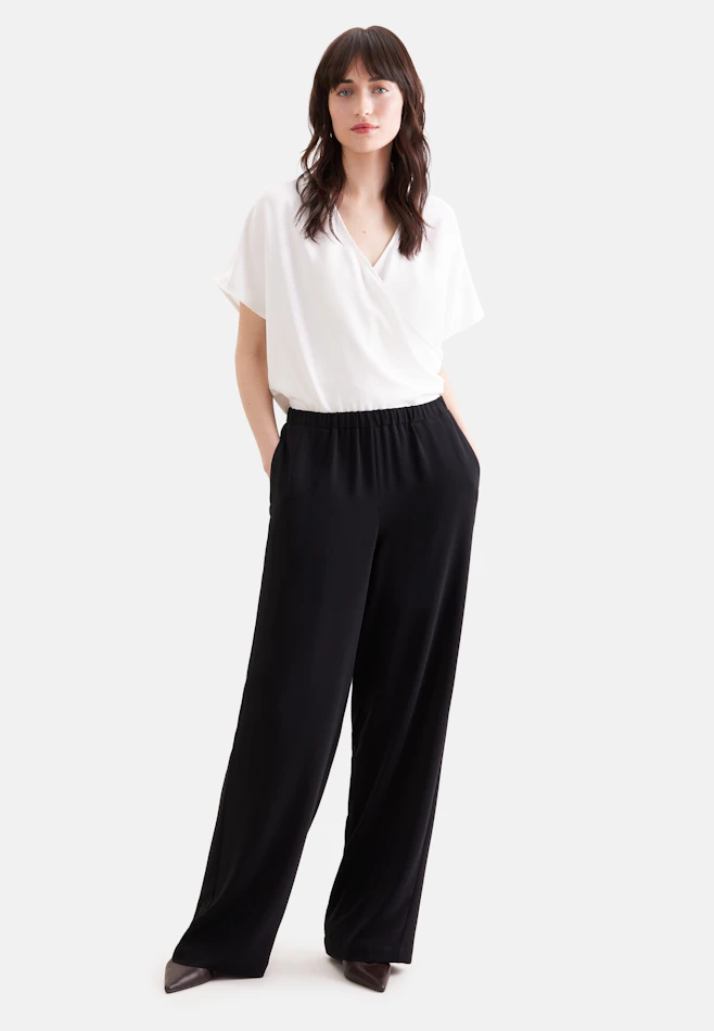 Marlene Trousers with Elastic Waist in Black | Seidensticker online shop