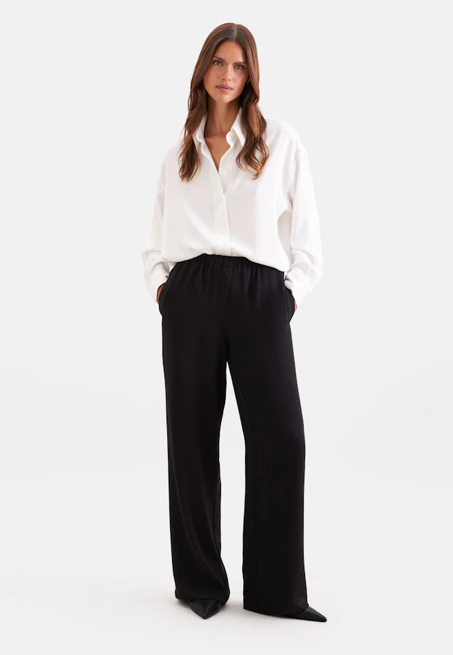 Pantalon Marlene à taille élastique dans Noir | Boutique en ligne Seidensticker