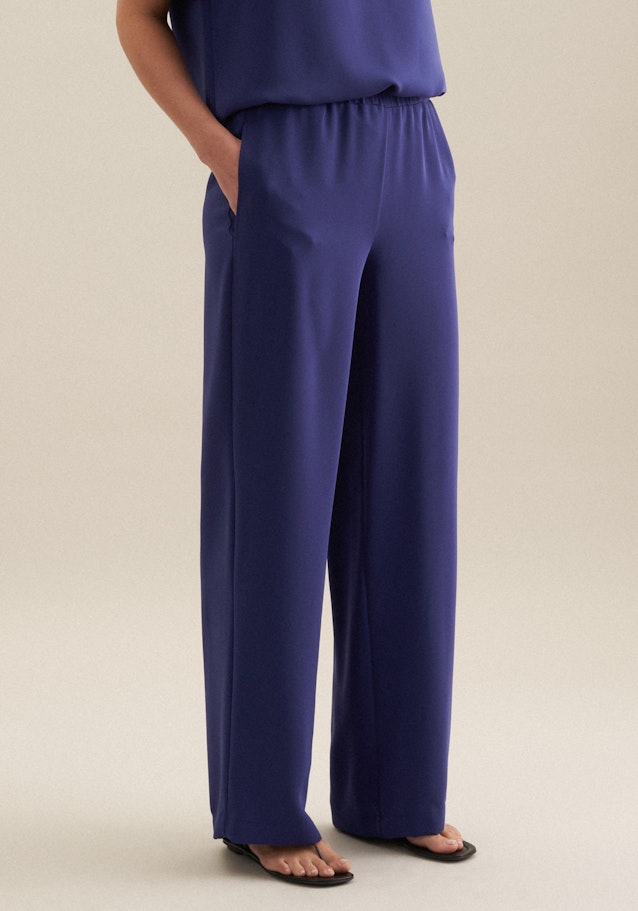 Regular Hose Uni in Mittelblau | Seidensticker Onlineshop