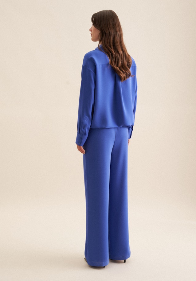 Regular Pantalons Uni in Bleu Moyen | Seidensticker Onlineshop