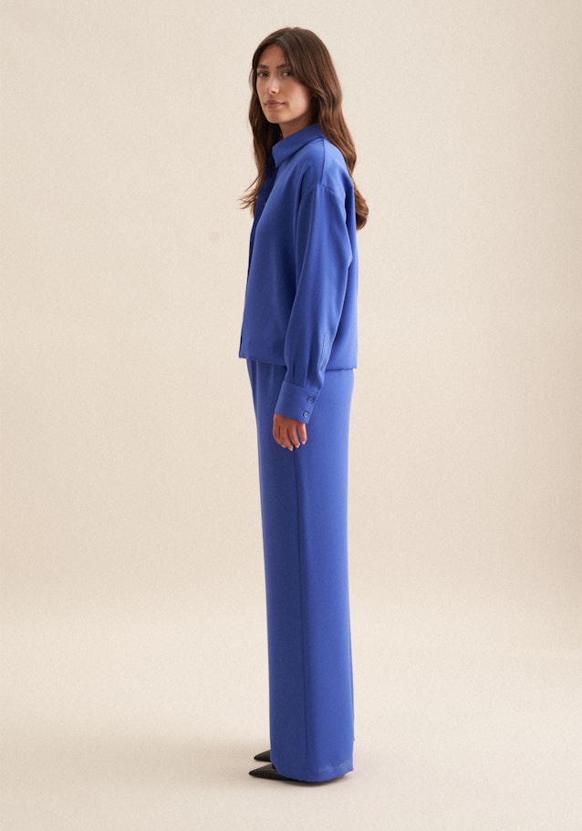 Regular Pantalons Uni in Bleu Moyen | Seidensticker Onlineshop