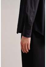 Long sleeve Poplin Shirt Blouse in Black |  Seidensticker Onlineshop