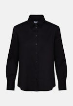 Long sleeve Poplin Shirt Blouse in Black |  Seidensticker Onlineshop