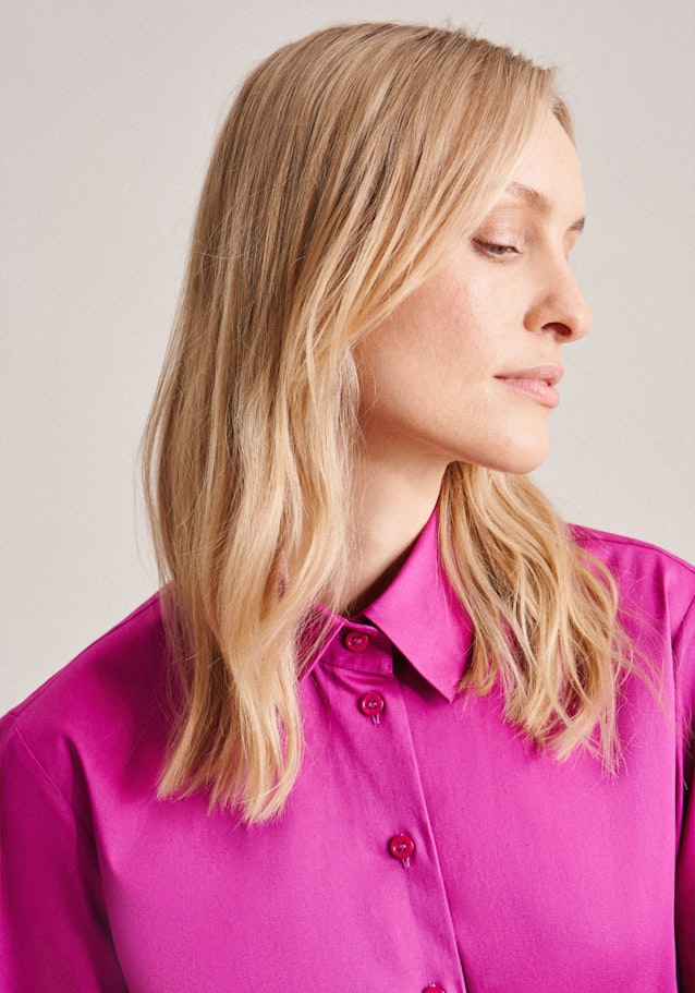 Satin Shirt Blouse in Pink |  Seidensticker Onlineshop