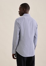 Non-iron Structure Business Shirt in Slim with Kent-Collar in Medium Blue |  Seidensticker Onlineshop