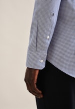 Non-iron Structure Business Shirt in Slim with Kent-Collar in Medium Blue |  Seidensticker Onlineshop