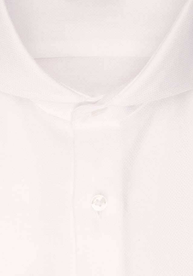 Non-iron Structure Business Shirt in Slim with Shark Collar in White |  Seidensticker Onlineshop