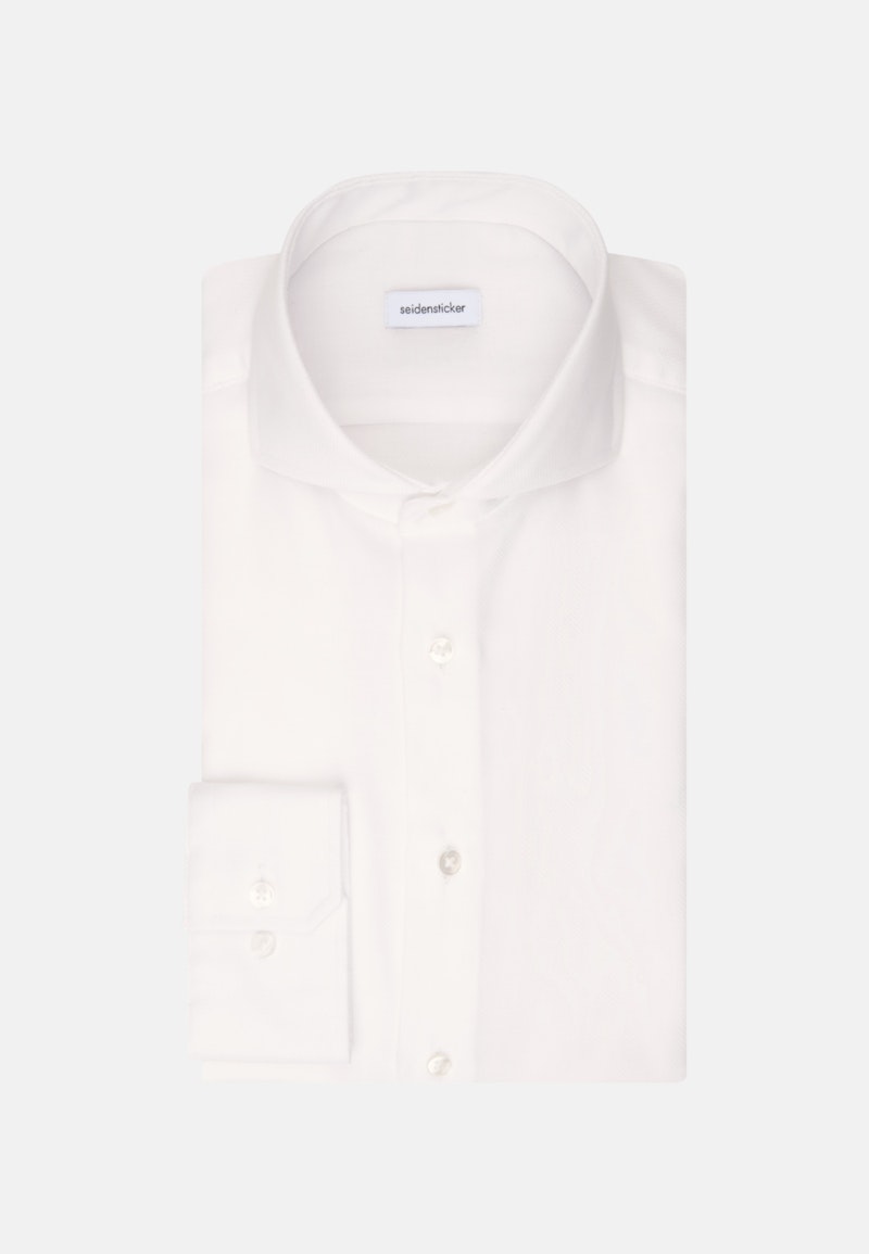 Non-iron Structure Business Shirt in Slim with Shark Collar