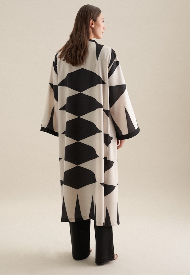 V-Neck Kimono Oversized in Schwarz | Seidensticker Onlineshop