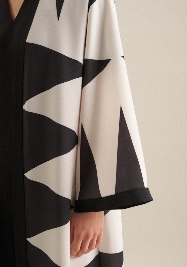 V-Neck Kimono Oversized in Schwarz |  Seidensticker Onlineshop