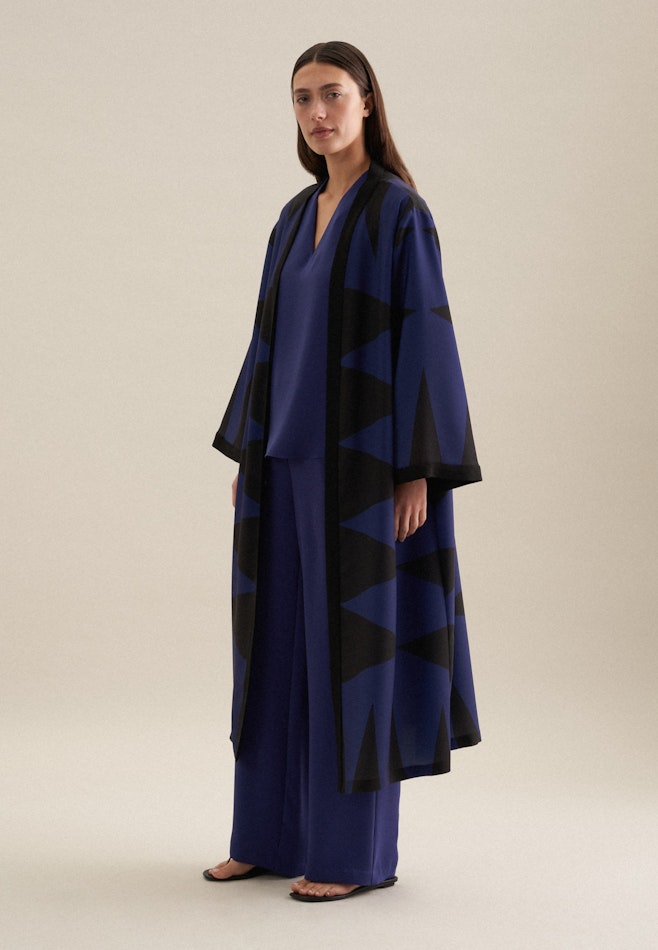 Kimono Oversized Manche Longue dans Bleu Moyen | Boutique en ligne Seidensticker
